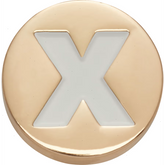 Gold Letter X