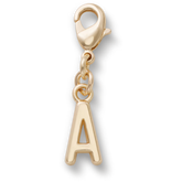 Gold Letter A Charm