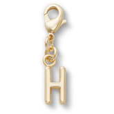 Gold Letter H Charm