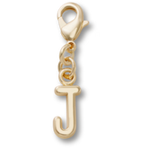 Gold Letter J Charm