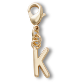 Gold Letter K Charm
