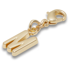 Gold Letter M Charm