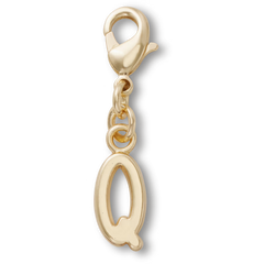 Gold Letter Q Charm