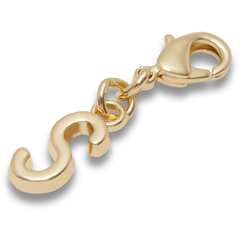 Gold Letter S Charm