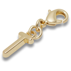 Gold Letter T Charm