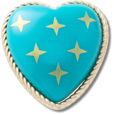 Turquoise and Gold Heart