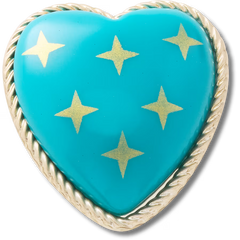 Turquoise and Gold Heart