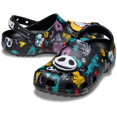 Disney Tim Burton's The Nightmare Before Christmas Jack and Sally Classic Clog