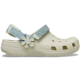 Kids’ Classic Denim Flower Adjustable Backstrap Clog