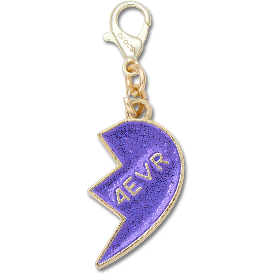 Purple Glitter BFF Charm Right