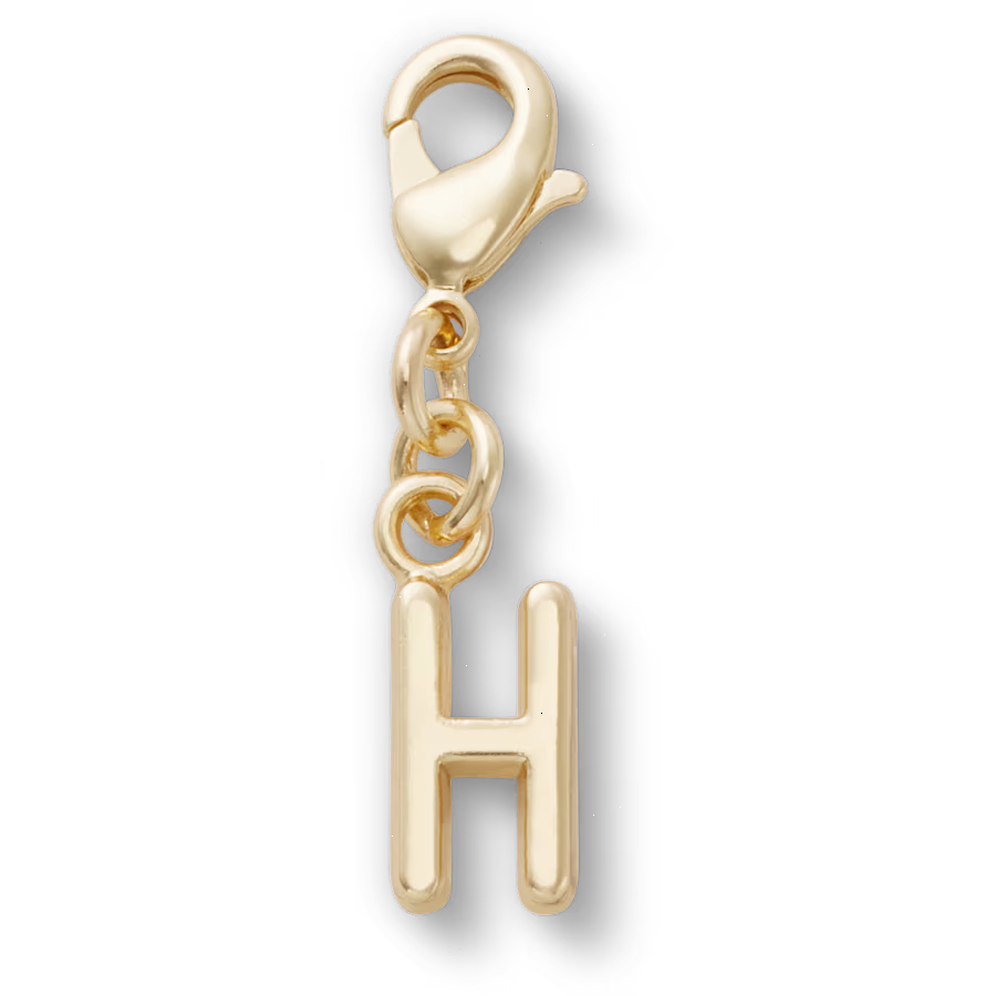Gold Letter H Charm