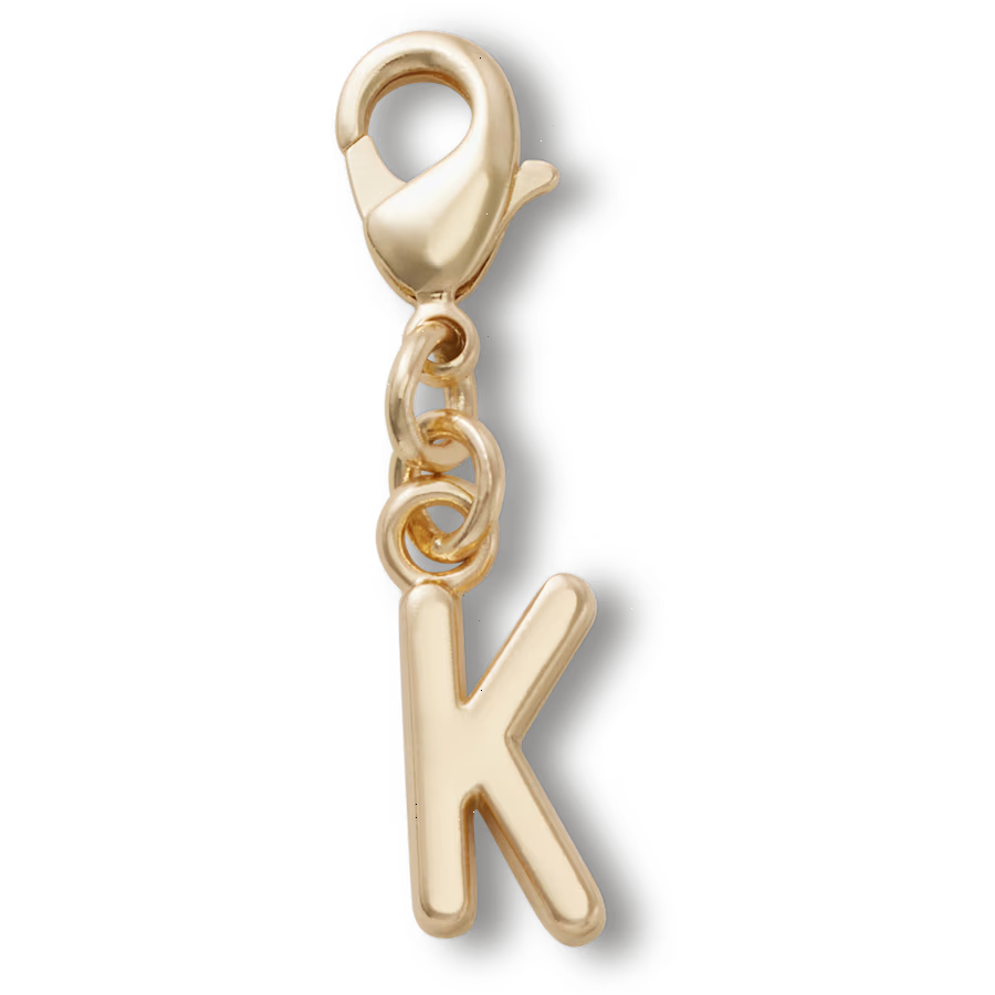 Gold Letter K Charm