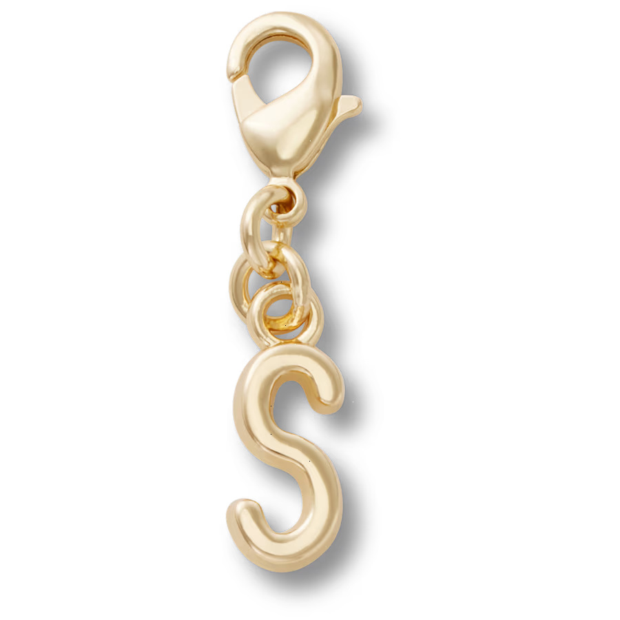 Gold Letter S Charm
