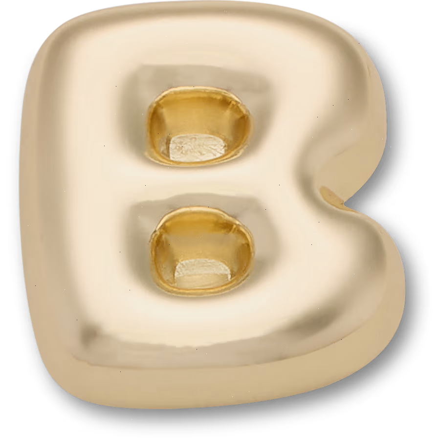 Gold Bubble Letter B