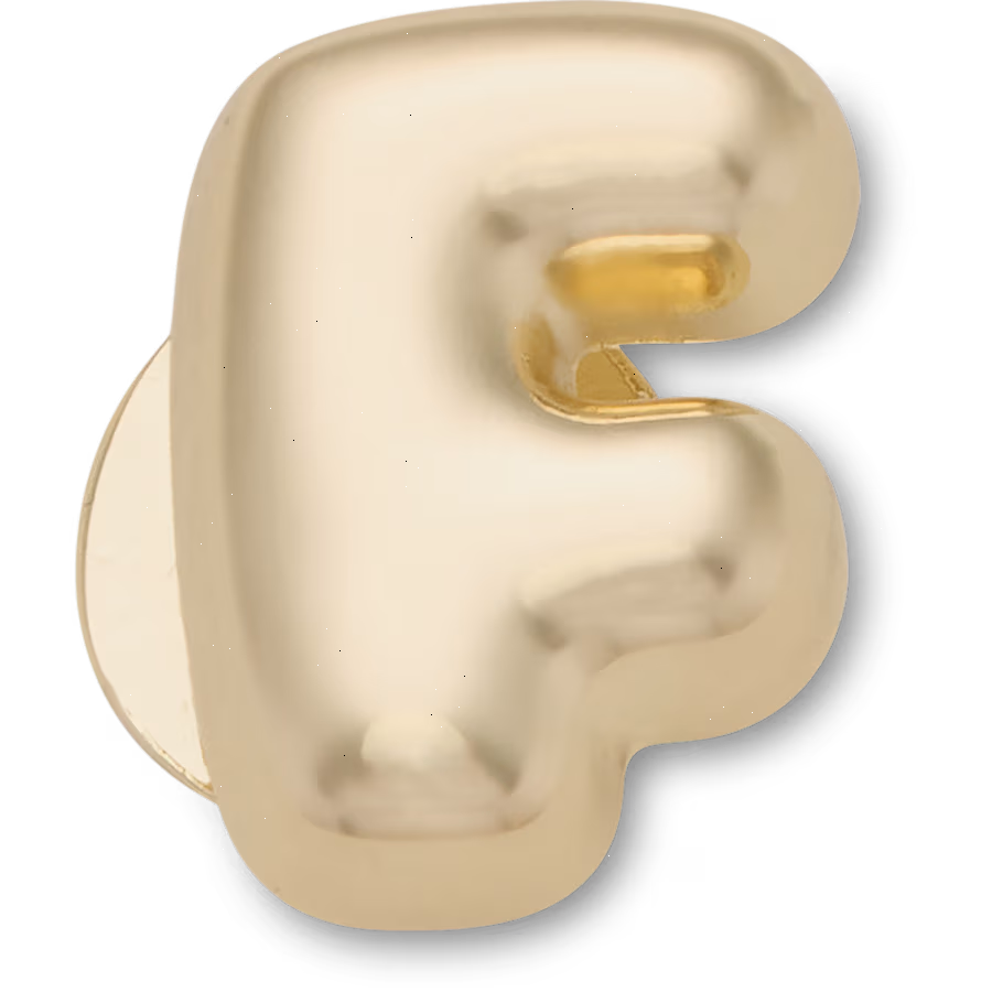 Gold Bubble Letter F