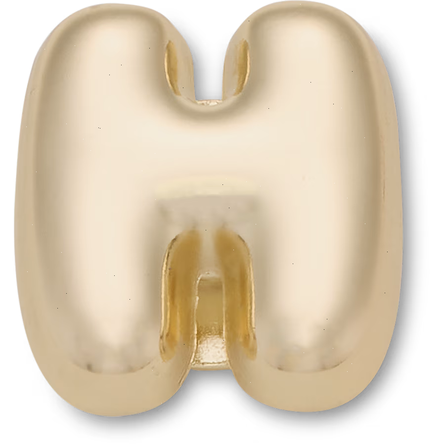 Gold Bubble Letter H