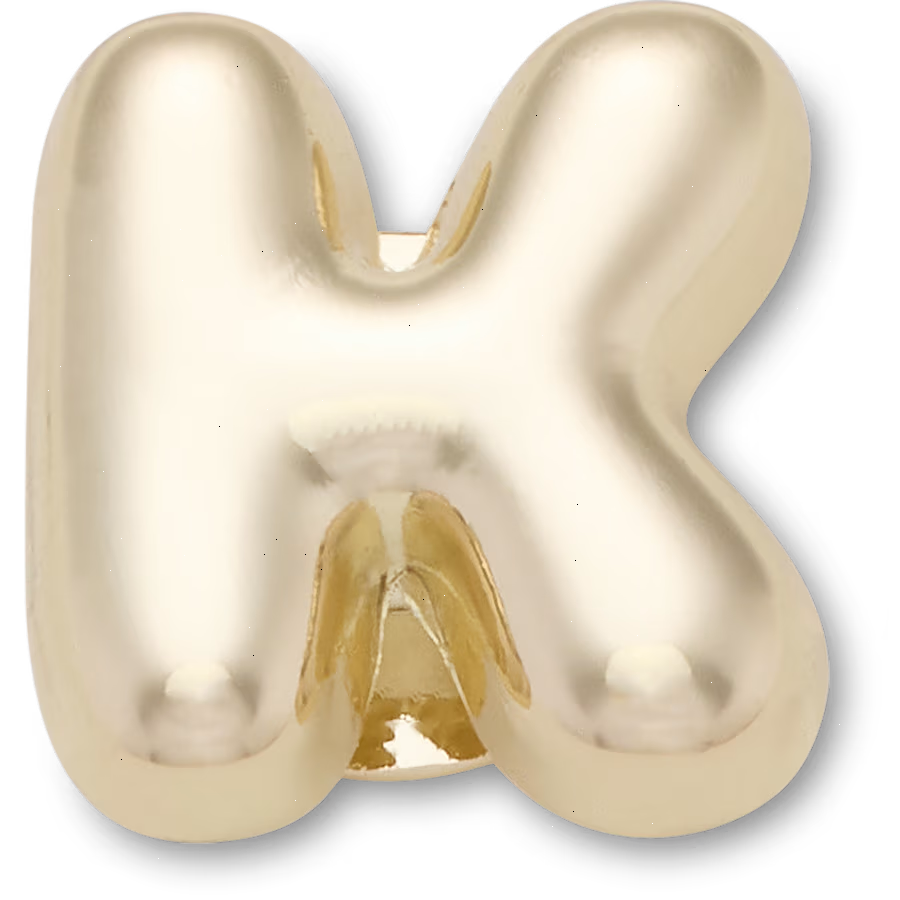 Gold Bubble Letter K