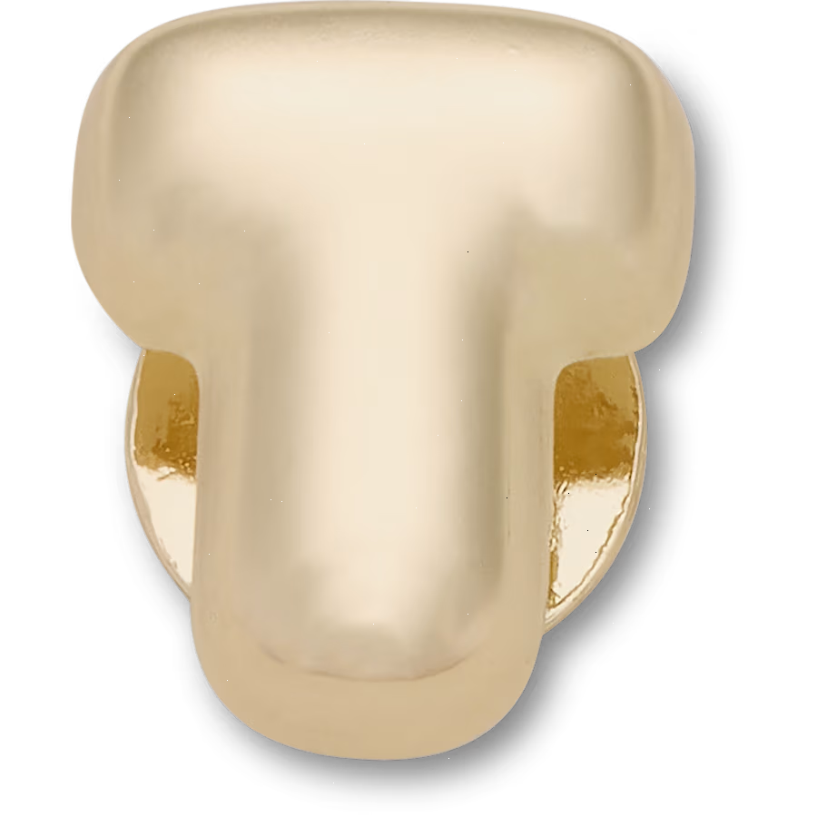 Gold Bubble Letter T