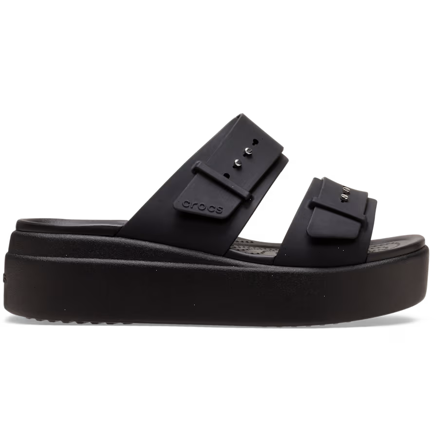 Brooklyn Buckle Low Wedge Sandal