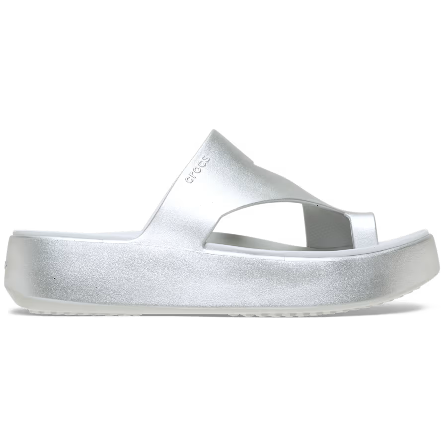 Getaway Platform Toe Loop Metallic Sandal