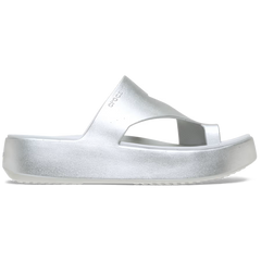 Getaway Platform Toe Loop Metallic Sandal