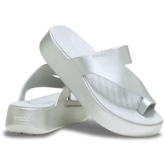 Getaway Platform Toe Loop Metallic Sandal