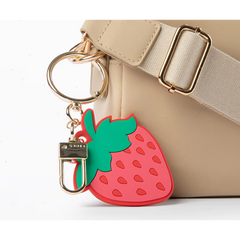 Strawberry Bag Charm Red