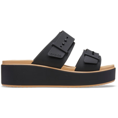 Brooklyn Buckle Low Weedge Matte Wrap Sandal