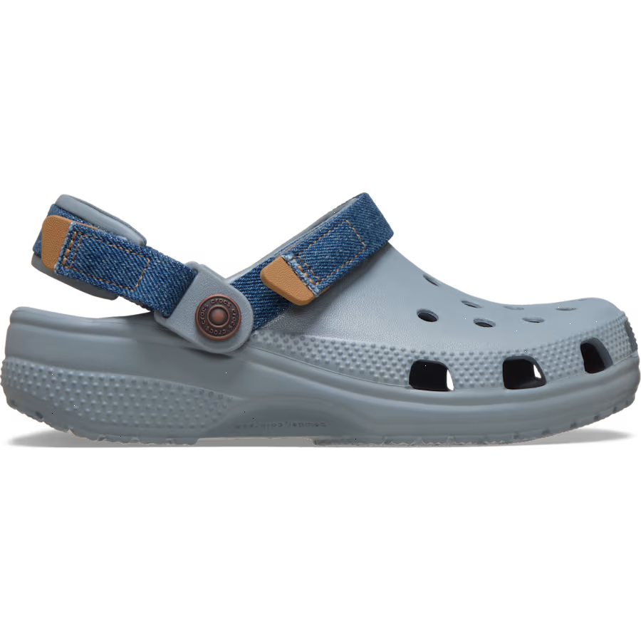 Kids' Classic Denim Adjustable Backstrap Clog