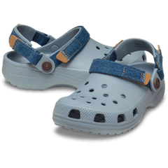 Kids' Classic Denim Adjustable Backstrap Clog